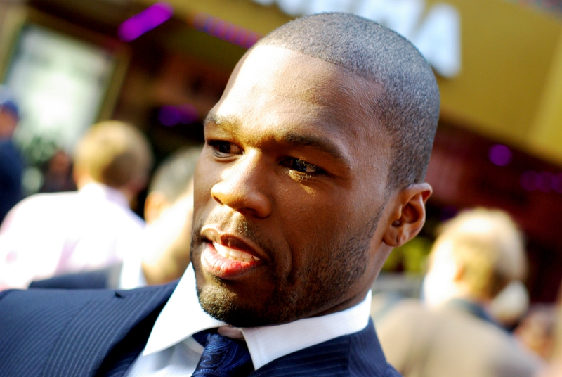 Curtis "Fiddy Cent" Jackson. And, yes, this being England some clever people in the crowd decided to call him "Fifty Pence". Oh, very well... LOL!