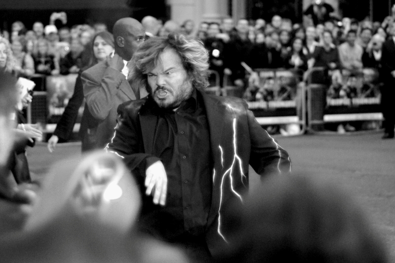 Our first arrival is Jack Black, and here is Jack Black doing what Jack Black does. Except more weirdly!!