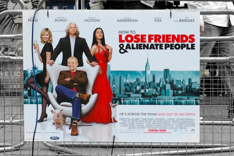 Only 1 of the the 4 people on this poster actually showed up to the 'World Premiere'. Kind of a shame, since 2 of the 4 are very pretty (sorry, Simon Pegg... you're not. Thanks for turning up,though!).