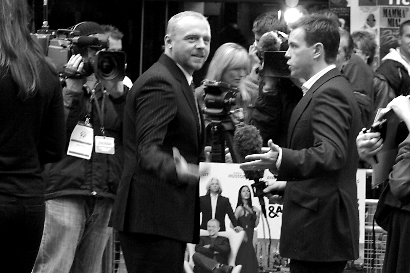 Actor Simon Pegg. 'Shaun of the Dead' was brilliant, while 'Hot Fuzz' was exactly the opposite in my opinion.
