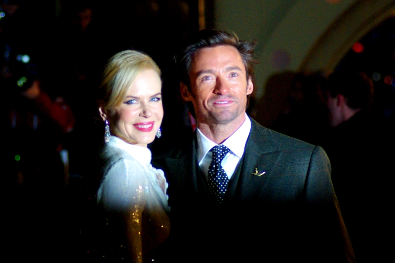 Props to both for really circulating around the crowd and signing autographs. Hugh Jackman was led away from our area by minders and promised to return, and did so; while Nicole Kidman pretty much spent more time signing autographs than any leading lady I can remember at a premiere. Australia : Represent!!