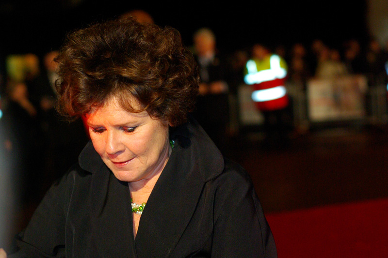 This is Imelda Staunton, who played the hated Dolores Umbridge in the last Harry Potter film just a little TOO well for my liking!