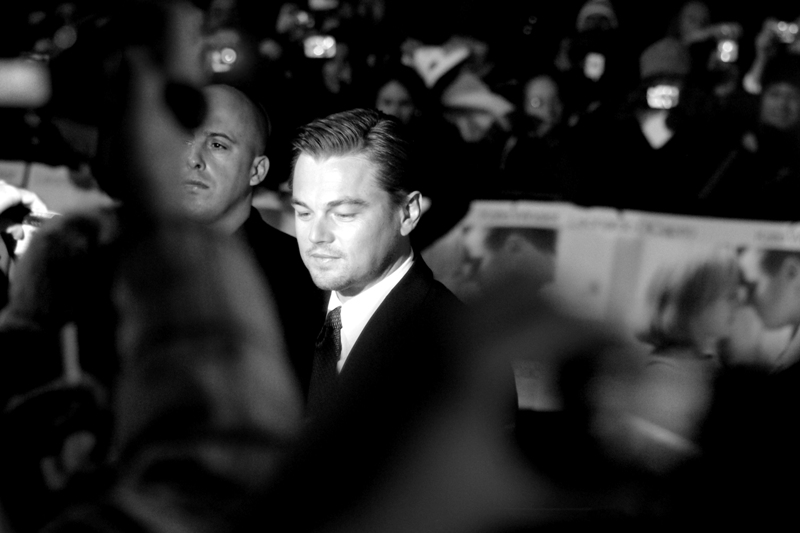 Leonardo Di Caprio. The girls were screaming from the moment.... well, that *they* arrived a couple of hours before he did, it seemed.