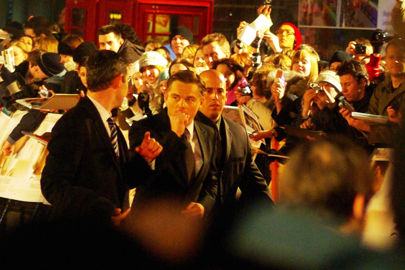 "It's kind of a sequel, except in this one the boat DOESN'T sink!! Can my people call your people?" Leonardo Di Caprio looks diplomatically transfixed.