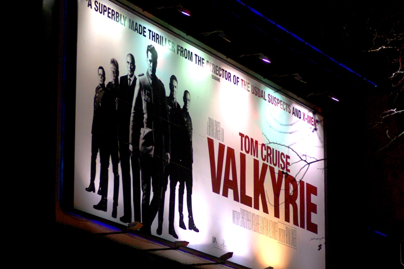 Valkyrie. And did you know... Tom Cruise brings his own security to these events? This is surprising, as honestly :premieres in London already feature police and security in place. But Tom Cruise STILL brought more security. Plus ninjas. (You couldn't see the ninjas, they were that good...)