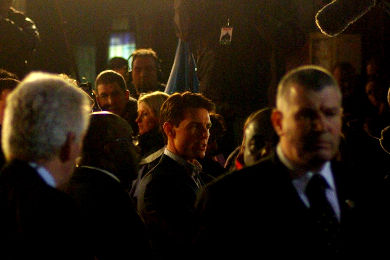 Tom Cruise was the only celeb on the red carpet for over half an hour, and to his credit once he finished with the Paparazzi and interviews and the rest of the cast and celebs arrived, he did nothing but sign autographs until the last cast member had already entered the cinema. Impressive. I know, I know, a lot of people don't like him. He doesn't necessarily hate them back, it seems.
