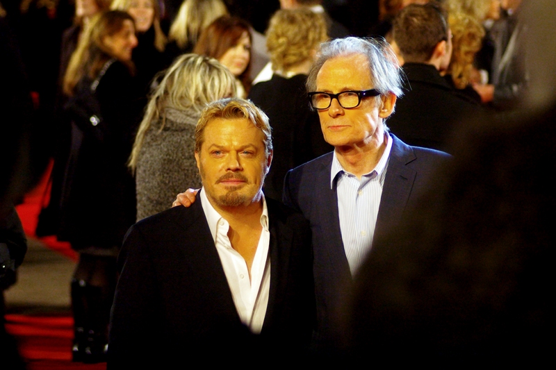 Actors Eddie Izzard (left) and Bill Nighy (right), who are both in the fim. I know of Eddie Izzard, but I'm not sure what he's been in, whereas I know Bill Nighy was in 'Love, Actually' and played Davy Jones in the second and third 'Pirates of the Caribbean' movies.