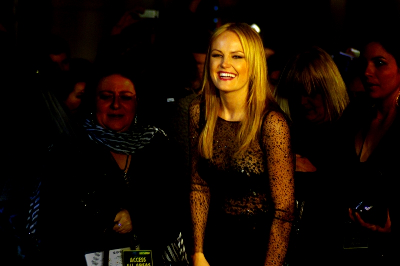 Malin Akerman, the thinking man's Metaphor. She plays 'good looking female in lycra' on the movie poster. She's from Sweden (the actress, that is). IMDB calls her character "Silk Spectre II" (excellent - I like sequels)
