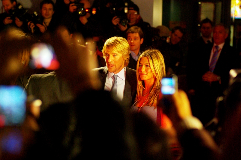 "I found her. I'm keeping her". I'll observe that it's rare to have the two lead stars in such constant proximity to each other. Handy little package deal... useful for not having to choose between Owen Wilson and Jennifer Aniston for Photo For The Day
