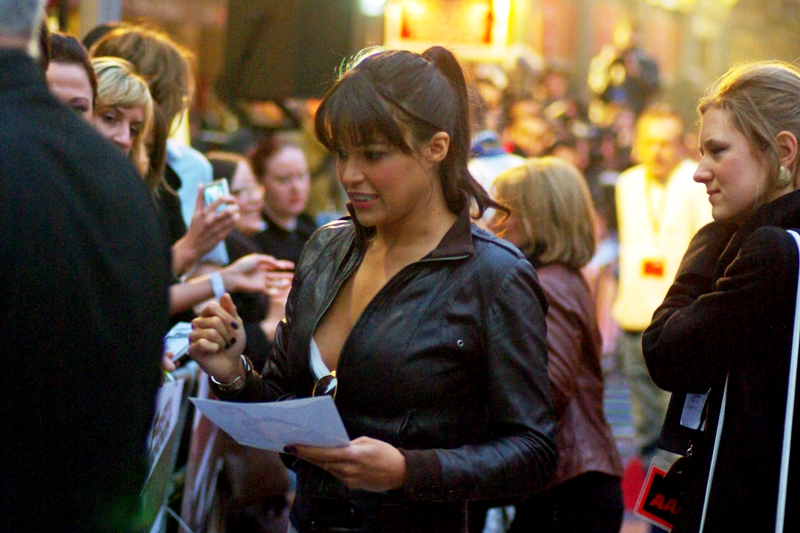 Actress Michelle Rodriguez wonders whether to acknowledge her under-appreciated dramatic role in the first 'Resident Evil' film.