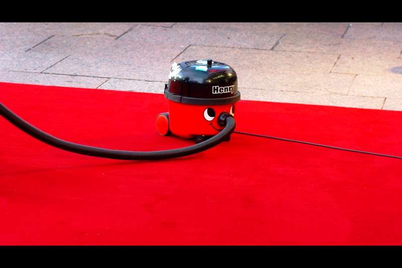 At this stage of the proceedings, the title of 'Photo for the Day' was Henry the Red Carpet Vacuum's to lose...