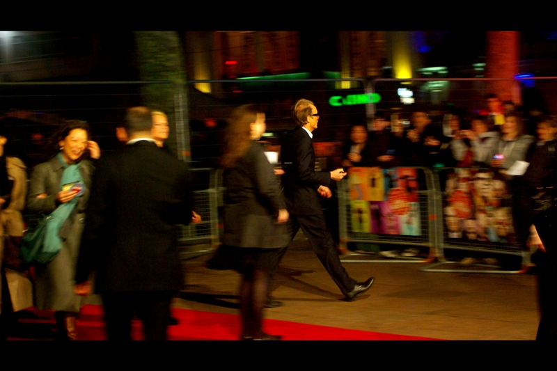 Actor Bill Nighy runs to wherever it is that actors of his stature run when they're running to things.