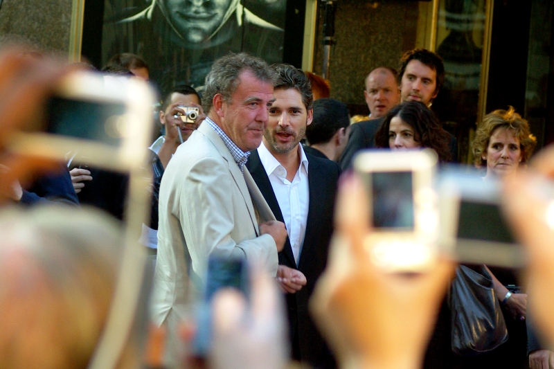 Check it out - actor Eric Bana is a fan of Top Gear - here is is mixing with yet another host of the show - Jeremy Clarkson! I am too (a fan of Top Gear, I mean). And I think Bana is a very good actor. I just thought Ang Lee's 'The Hulk' was maybe not the acme of comic book adaptations. 'Slow and ponderous to the point of coma-inducing' is not the same as 'deep and meaningful'. But I don't blame the guy who wore the purple shorts...