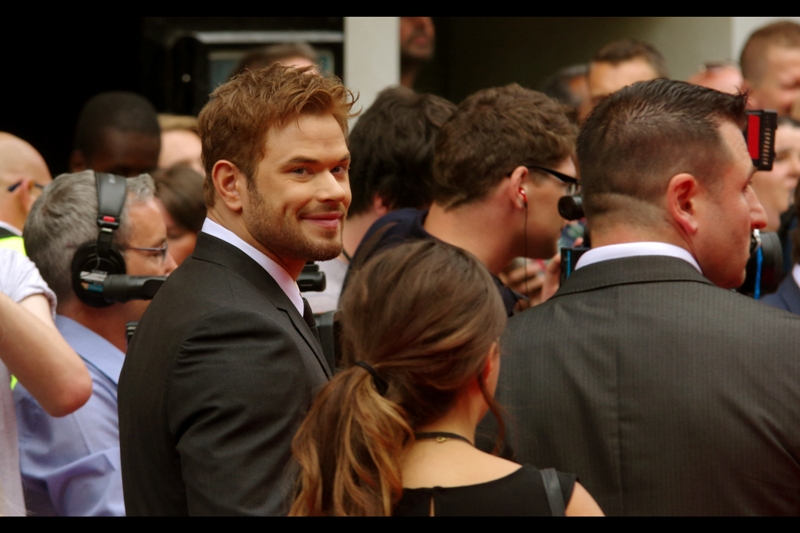 He's Kellan Lutz, he's best known for being in the Twilight series of films, and apparently he's flirting with me? Should I be swooning? Should I be a teenage girl? Because I am neither of those things. Flattered, though, sure.