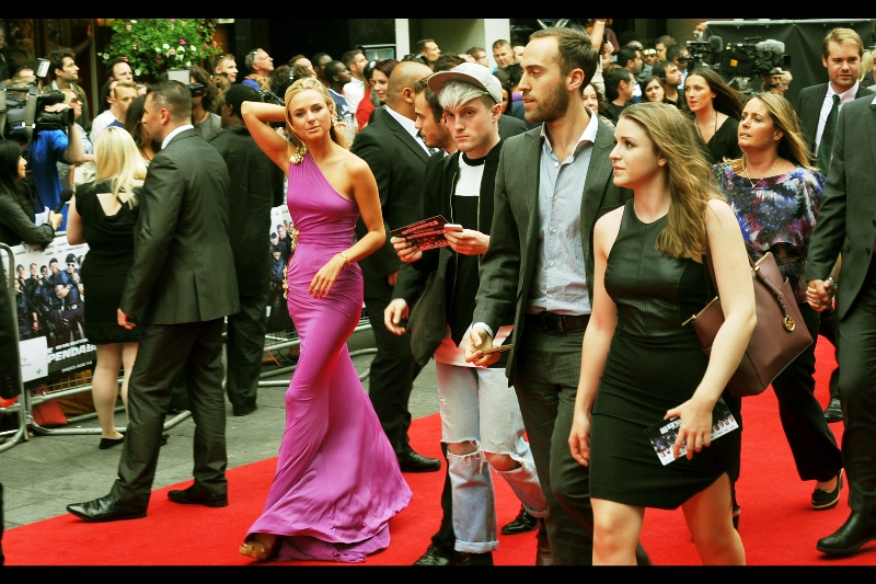 Incredibly, a second .... I believe they're called "a woman" has come to the premiere (I'm excluding P.As and members of Sylvester Stallone's immediate family from the count)