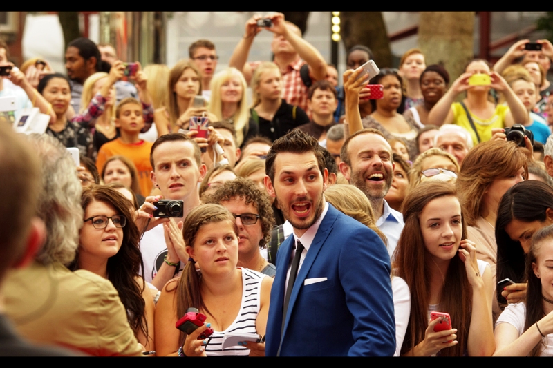 "OMG! You're the guy from that film I'm in !!!" As you might have guessed, Blake Harrison is also best known for his association with The Inbetweeners. He's also been in a lot of TV shows I haven't watched. In my defense... it's not that I'm too cool to watch television thee days... television is probably too cool for me. (also, I thought kids didn't watch TV anymore - I thought they just played Candy Crush and Fruit Ninja and took selifes while updating facebook)