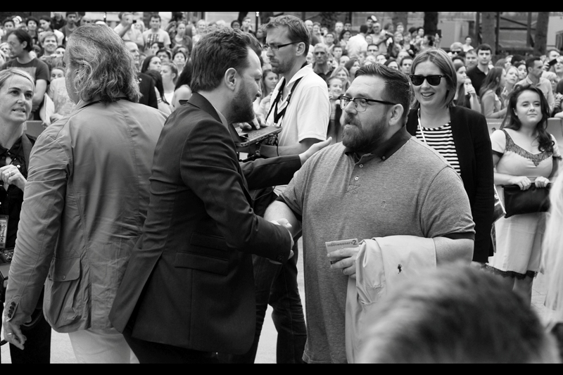 Also a new arrival : actor Nick Frost (Shaun of the Dead, Hot Fuzz, Tintin). He has no association with this film, but I'm just pleased because I've actually heard of him!! (I'm still culturally relevant, no?)