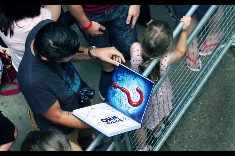 That's a lot of autographs. But did Jenna Coleman sign as herself or as Peter Capaldi... and which signature is which?