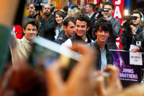 They just showed up and I've already contact from 2 of the 3 Jonas Bros? What do I win, and can I exchange this for a 4million decibel reduction in the volume of screaming girls and the massive sound system behind me pumping out their live concert (which, horrifically, being live, also includes more screaming girls)