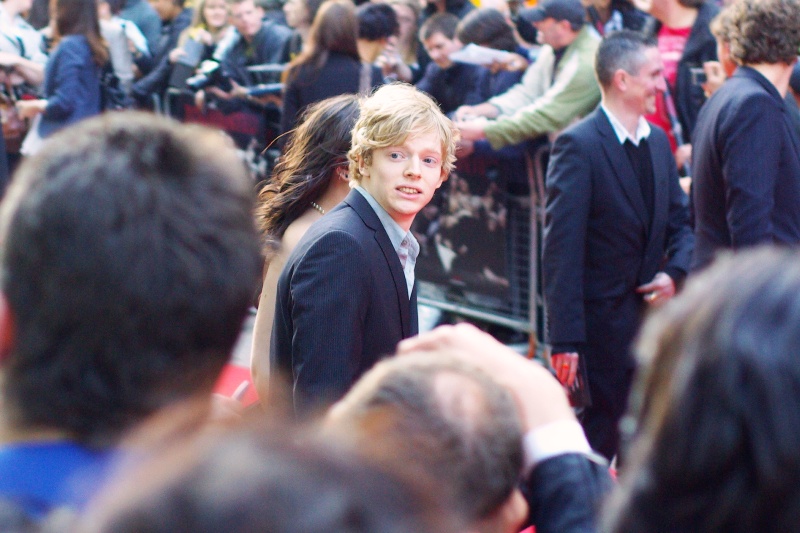 This may be the only person at this premiere I actually knew of before this premiere. His name is Hugh Mitchell and he plays the character Colin Creevy in two of the Harry Potter films. Actually, he also played young 'Silas' in the Da Vinci Code, so his total motion picture experience appears to exceed that of every other actor in this film!