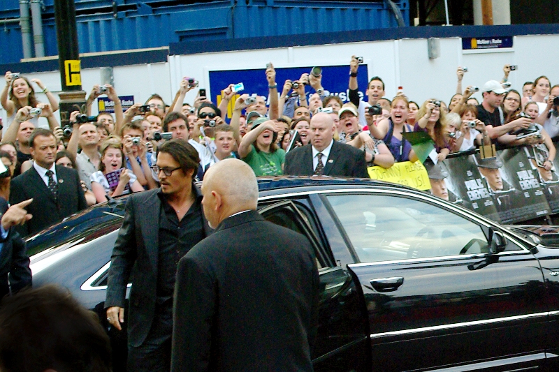 It's Johnny Depp!! So let the screaming of tens of thousands of women commence!! (I packed my iPod especially)