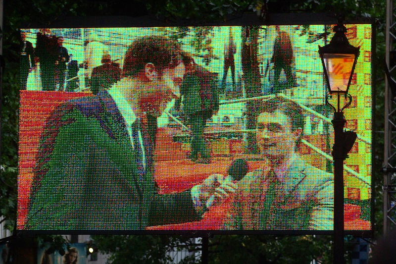 "Mike, even I camped out for this premiere just in case I missed me" Daniel Radcliffe plays Harry Potter in the series. Although I was kind of livid at missing the start of this premiere and any chance of getting into a fan pen, I did miss one of the heaviest rainstorms London has ever seen while I was outside near Hook an hour and a half away. Not saying I'd rather have not been in Leicester Square, mind you.
