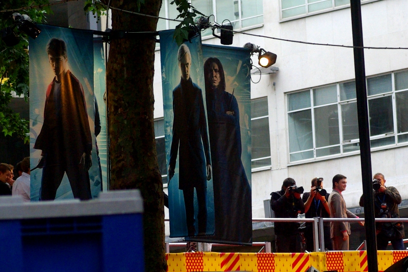 In the far distance: actor Daniel Radcliffe (aka. Harry Potter). You know, I've read 'Harry Potter and the Half Blood Prince. And, sure, I was wrong about the horcrux, and I was with others who incorrectly suspected that the mysterious 'R.A.B.' was Mrs Figg. But I'll probably watch the movie anyway (I can't believe how much that comment has dated in the intervening years)