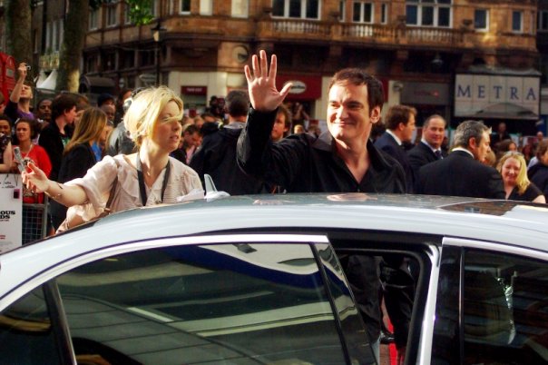 It's Quentin Tarantino! It's Quentin Tarantino's right hand! I can't see it but I also assume there's a Quentin Tarantino's Left Hand! I'm pretty excited right now!... but you'll notice I'm also still taking photos. I'm kind of coldly reptilian like that.