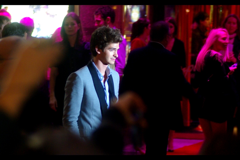 " Who is Andrew Garfield? " I hear you ask? He's that guy. Over there!