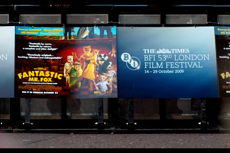 It's the BFI British Film Festival. And what does that mean? It means Yellow Cap Guy ain't leaving Leicester Square for any reason for the next fortnight...
