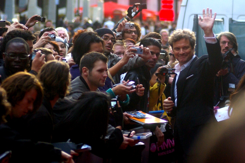 Obviously, I didn't swoon. But an unprecendented three (3) girls asked whether I'd email them the photos I'd taken of Colin "Mr Darcy" Firth. Oh, very well.. I'll help you lust over the guy you can't have, to distract you from all the men (man) you *could* have...