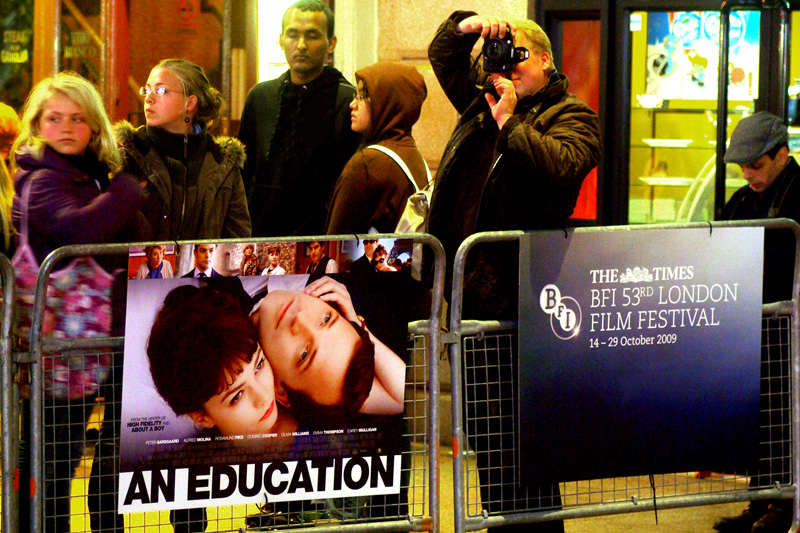 "An Education". I'll be honest and say I have no idea what it's about. (And I went to university!...)