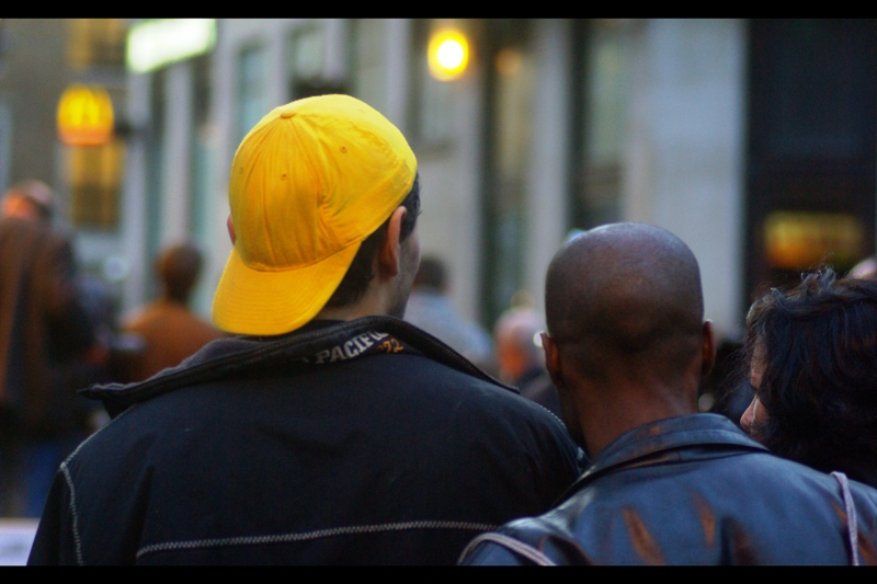 Yellow Cap Guy in the hizzle. (Fo' shizzle)