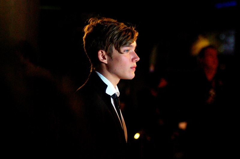 One of the stars of the film Toby Regbo arriving for the Times BFI