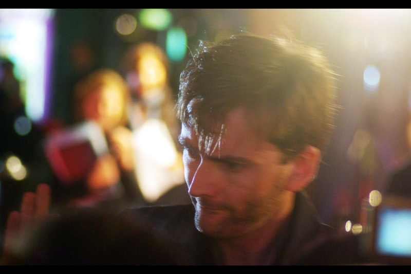 Actor David Tennant is in this film, and he's also the outgoing Dr Who. The crowd went fairly crazy-nuts upon his arrival, and he responded in kind!