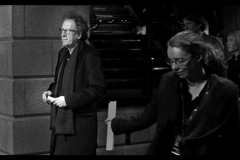Aussie actor (and Academy Award ™ winner) Geoffrey Rush dropped by. I don't believe he's involved with the film in any way, but who were any of us to deny him access if he wanted it?