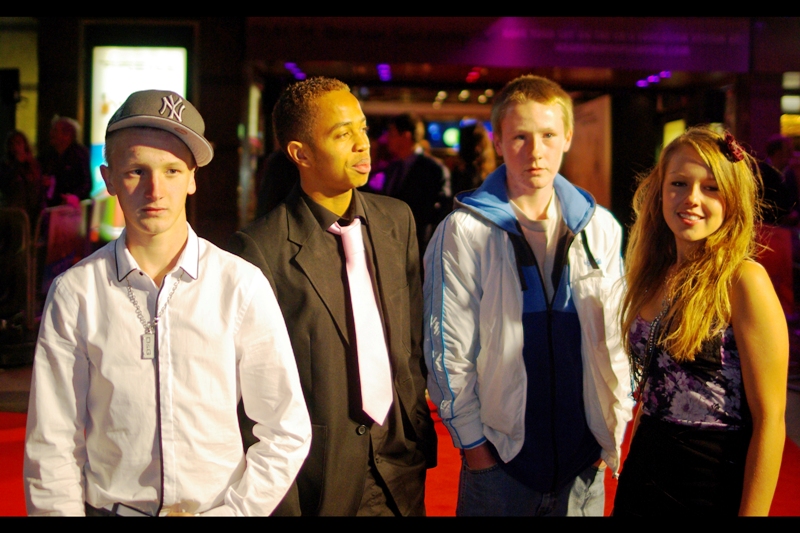 If the fifth member of the cast was in this photo, it might almost have been a case of labelling it a "semi-exclusive candid ensemble shot". (And next time I'm out with my friends, I'm going to insist we recreate these poses….)