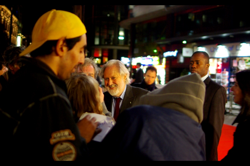 Yellow Cap Guy readies his 40-second unsolicited script pitch for the director. (Actually, no, sadly he wasn't, but how *awesome* would it have been??)