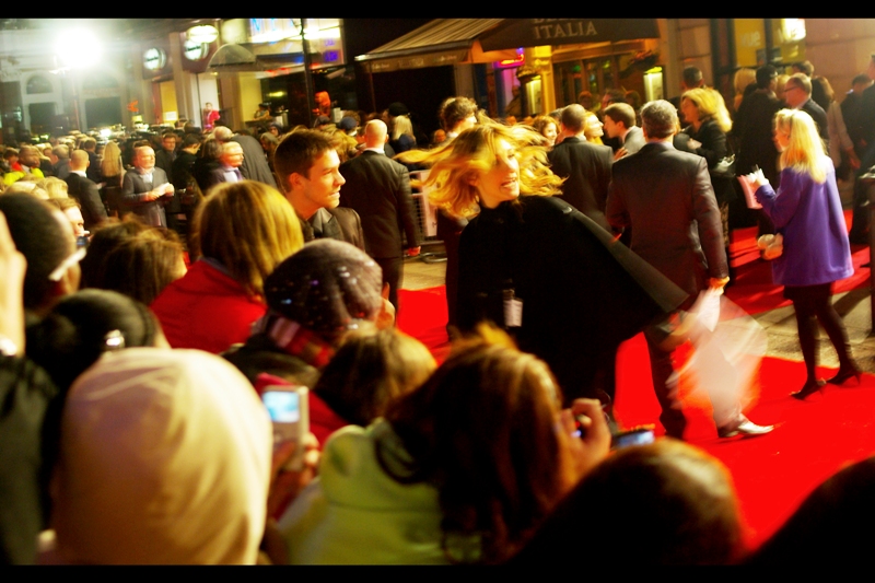 "Zac Efron? He's here?" Estrogen levels at Leicester Square were at critical ranges last night, if I'm any judge. Oh, and look.. a cute girl with a blue/purple jacket.