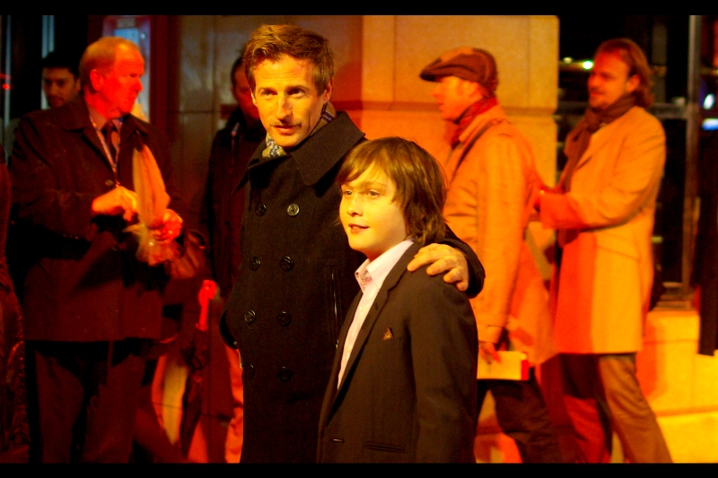 The kid, meanwhile, is called 'Max Records'. I have no idea as to his acting credentials, but that name? Is awesome... I believe he's the kid on the movie poster, and hence in the film.