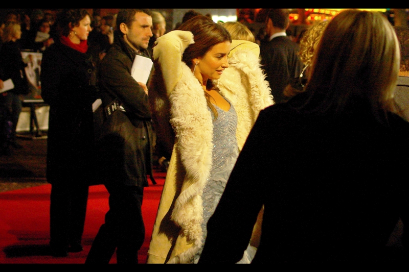 Feeling sufficiently cold in the freezing London winter eve, Penelope Cruz quickly caught, killed, skinned and then made a coat out of a passing Polar Bear. Sadly, I didn’t get any photos of her doing most of that – you’re just going to have to believe me based on my assertion (and this one photo of the aftermath.)