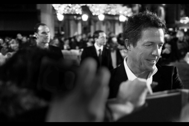 Hugh Grant was kind of hilariously described by the Premiere's master-of-ceremonies as having the range to play anything from an English Gentleman to a Rock Star and even the British Prime Minister. Well... yes. They're all very different as long as you discount the fact that Hugh Grant is playing the role of "Hugh Grant playing all those roles" ...in those roles.