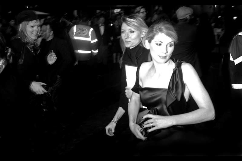 Actress Jodie Whittaker’s skin isn’t really this white, because if it was she’d probably be so light sensitive she shouldn’t even be near streetlights or bus stops at night. (Somebody else's passing flash caused over-exposure. It happens...)