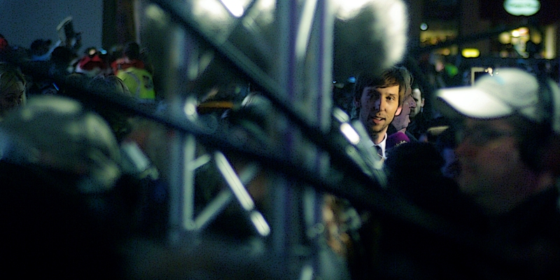Another quick Joel Moore photo. (There sure was a lot of scaffolding at this premiere...)