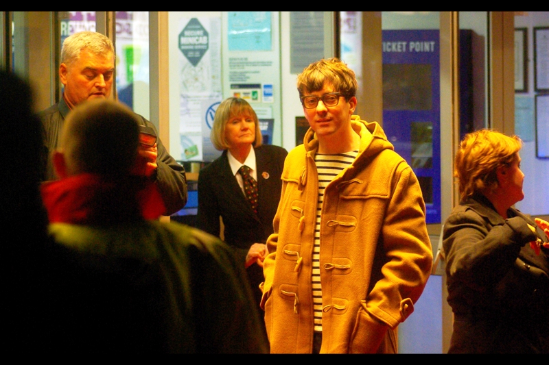 I think this is the dude from Blur who was featured in that famous cartoony-portrait on the album cover? (Seriously, though, "Beetlebum ??")
