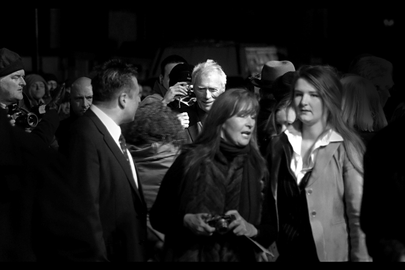(Lady in front) ”I’m not sure what the film is about, actually. I think it’s about Nero or Caligula or Augustus or one of the emperors. A co-worker said it was a Clint Eastwood movie, but *as if*…”