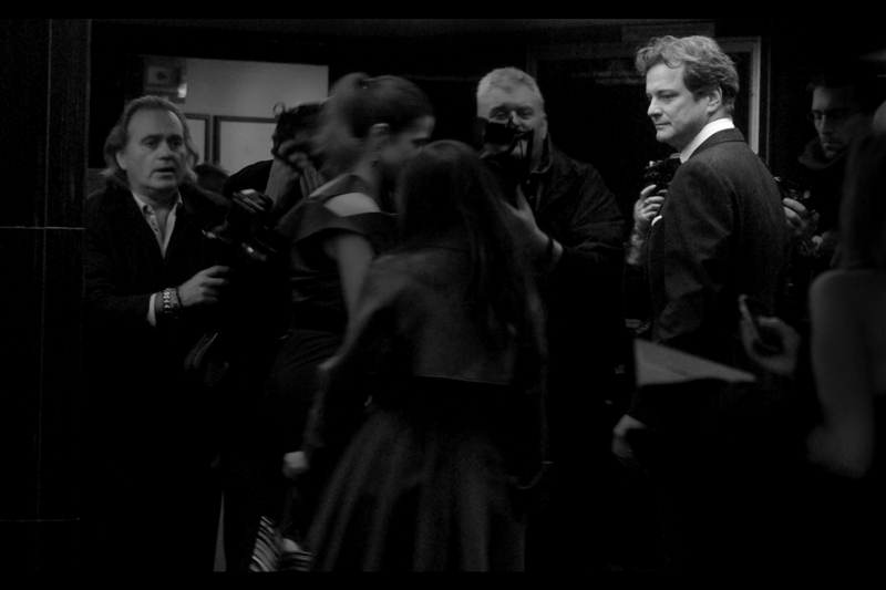 Actor Colin Firth, aka Mr D’Arcy, aka That Guy From Bridget Jones’ Diary . I don’t see it myself, but apparently The Ladies like the guy. They certainly did at the previous premiere of his that I was at, where no less than (2) asked if I'd email them photos I took!