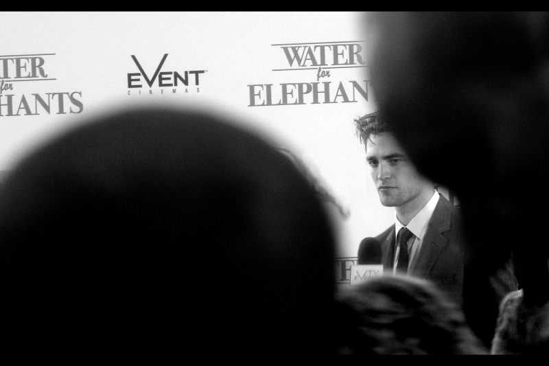 R-Patz in contemplative repose. That's what I'm calling this shot (No mean feat, what with the screaming girls all around...)