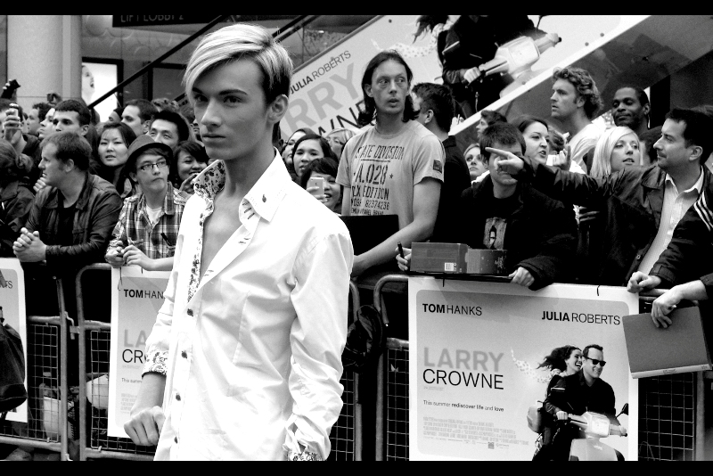 Damnit, even in black'n'white, this dude's fake tan looks better than my real one... and the hair? Well.. 'real' or not, it's still some kind of thing. Also, congrats on finding exactly the same look of disdain I was going for, whoever you are!