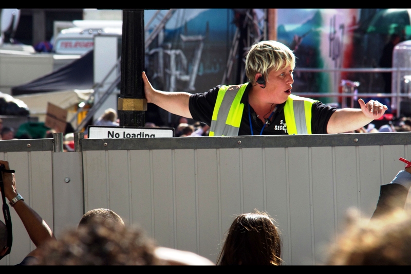  but security were having none of that. My observation : they say that if you give a person a fish, you feed them for a day. And if you teach them how fish, to then you feed them for a lifetime. ....But if you give a person a high-viz flouro vest and a sprinkling of authority for an afternoon, you create an egomaniacal a55hole.